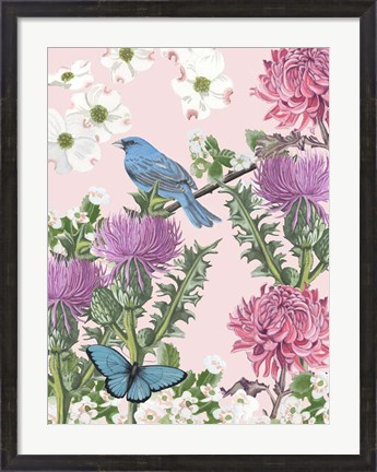 Framed Bird Garden IV Print