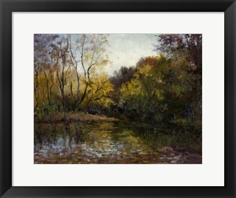 Framed Bend in the River at Morrow Print