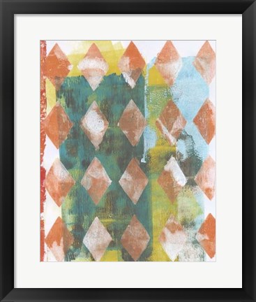 Framed Harlequin Abstract III Print