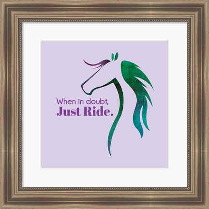 Framed Horse Quote 12 Print