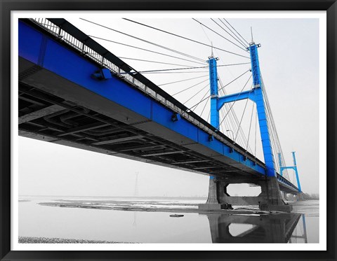 Framed Blue Bridge Print