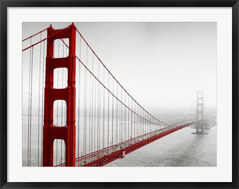 Framed Red Bridge Print