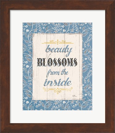 Framed Blooming Season V Print