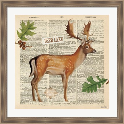 Framed Lodge Collage III Print