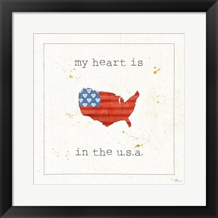 Framed USA Cuties II Print