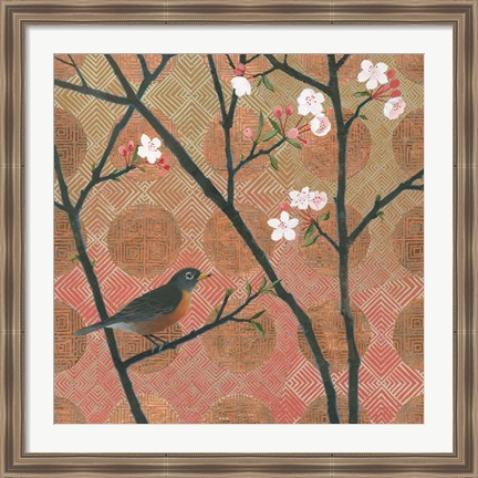 Framed Cherry Blossoms II Print