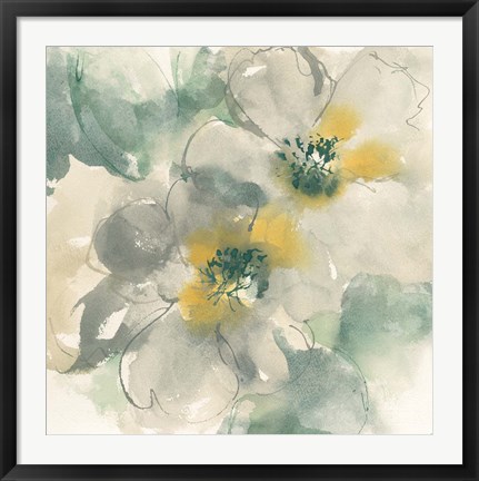 Framed Silver Quince I Print