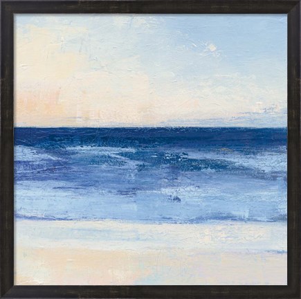 Framed True Blue Ocean II Print