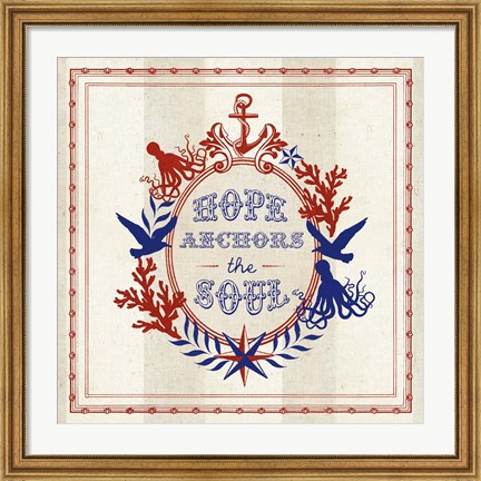 Framed Nautical Wisdom II Print