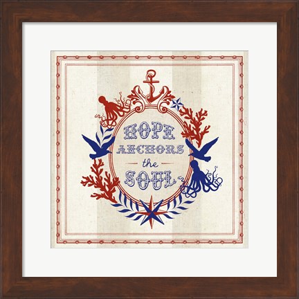 Framed Nautical Wisdom II Print