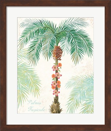 Framed Flamingo Tropicale III Print