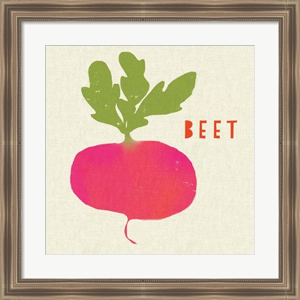 Framed Summer Vegetable I Print