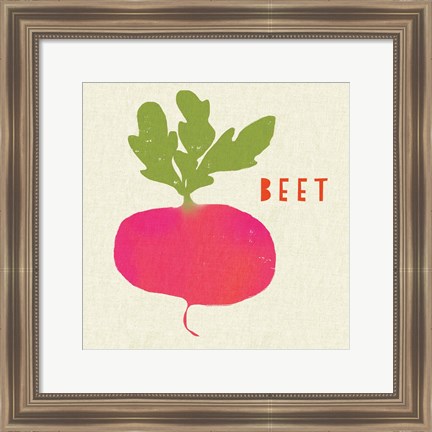 Framed Summer Vegetable I Print