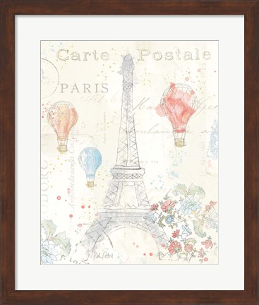 Framed Lighthearted in Paris II Print