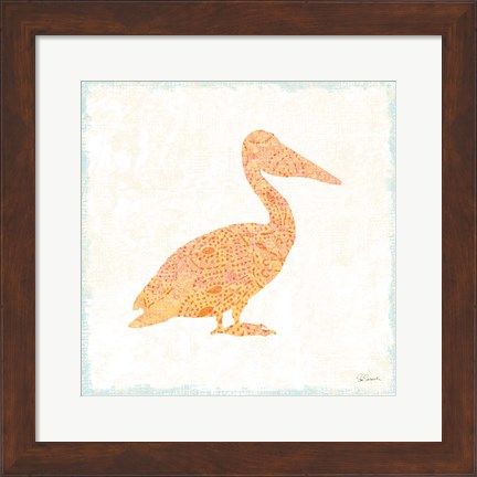 Framed Flamingo Tropicale IX Print