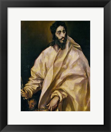 Framed Saint Bartholomew Print