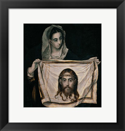 Framed Saint Veronica with the Sudarium Print