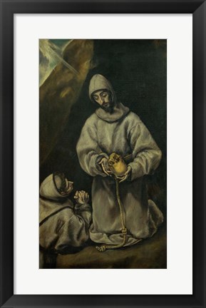 Framed Saint Francis in Meditation Print