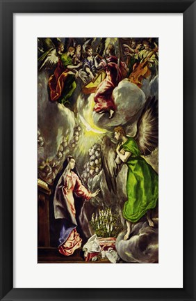 Framed Annunciation, 1570-1573 Print