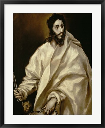 Framed Saint Bartholomew Print