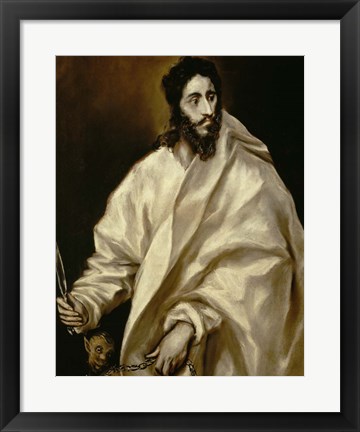 Framed Saint Bartholomew Print