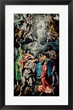 Framed Baptism of Christ Print