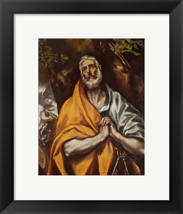 Framed Tears of Saint Peter Print