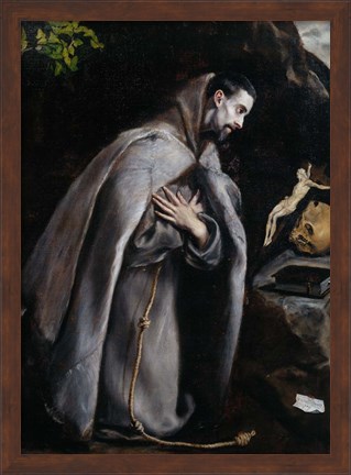 Framed Saint Francis of Assisi Print