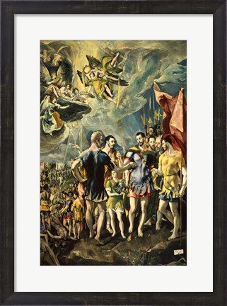 Framed Martyrom of St Maurice and the Theban Legion 1580 Print