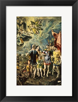 Framed Martyrom of St Maurice and the Theban Legion 1580 Print