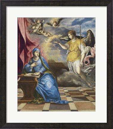 Framed Annunciation c. 1576 Print