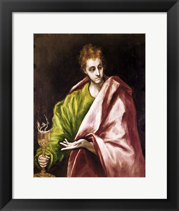 Framed Apostle Saint John the Evangelist Print