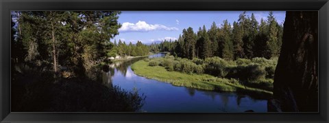 Framed River at Don McGregor Viewpoint, Oregon Print