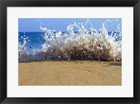 Framed Oahu Beach, Hawaii III Print