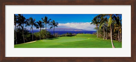 Framed Wailea Emerald Course, Maui, Hawaii Print