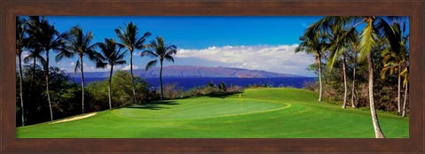 Framed Wailea Emerald Course, Maui, Hawaii Print