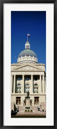 Framed Indiana State Capitol Building, Indianapolis, Indiana Print