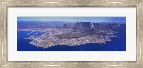 Framed Aerial View of Cape Town, South Africa Print