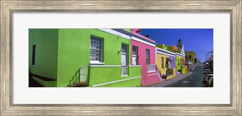 Framed Colorful Houses, Cape Town, South Africa Print