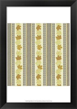 Framed Maple Ribbons II Print