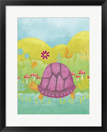 Framed Happy Turtle II Print