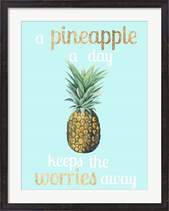 Framed Pineapple Life I Print