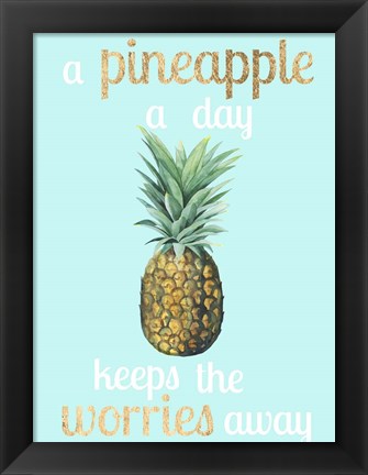 Framed Pineapple Life I Print