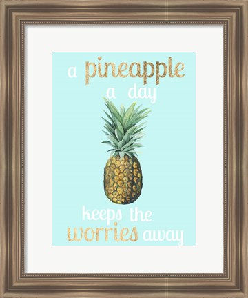 Framed Pineapple Life I Print