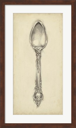 Framed Ornate Cutlery II Print