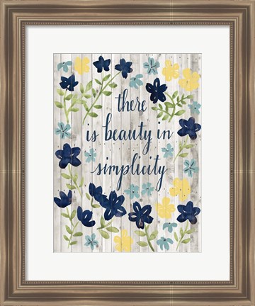 Framed Cottage Inspiration I Print