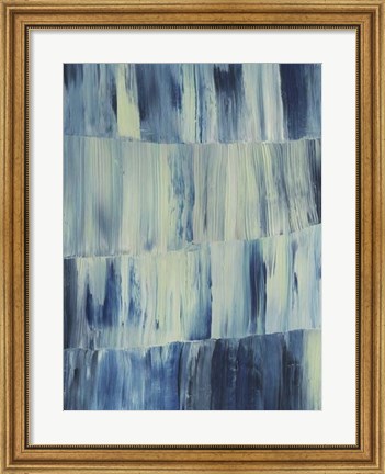 Framed Aurora Blues II Print