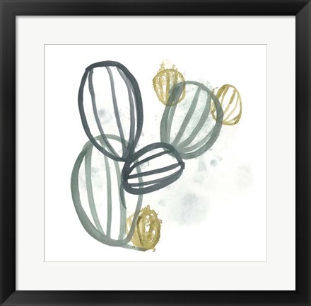 Framed Abstract Sea Fan IV Print