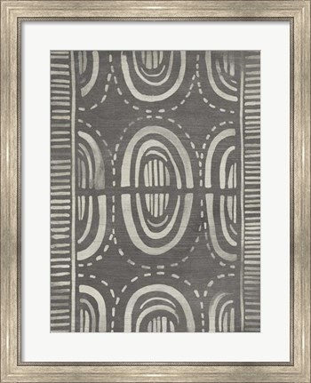 Framed Mudcloth Patterns II Print