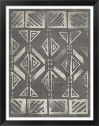 Framed Mudcloth Patterns III Print